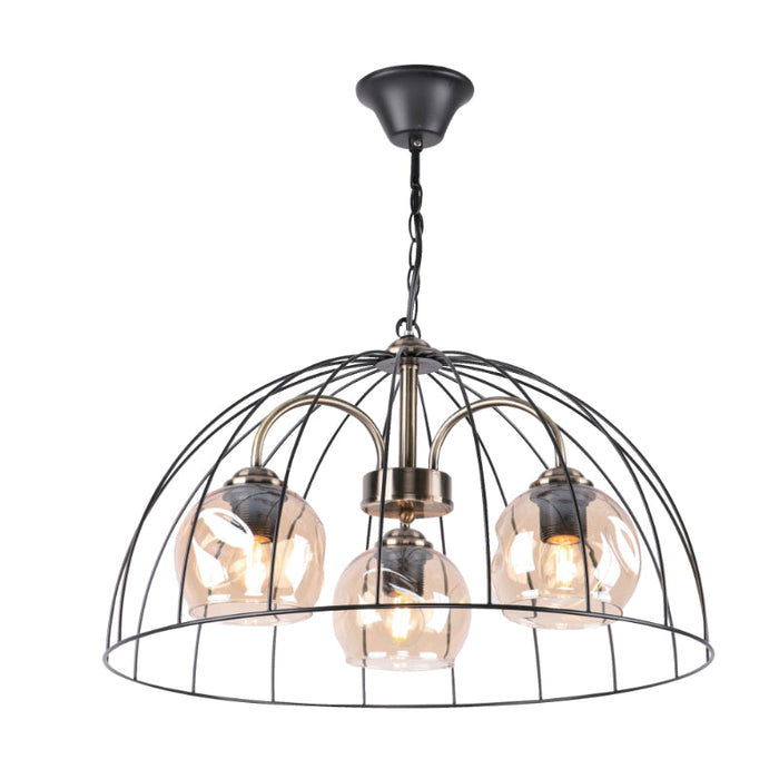LAMP. COLGANTE NEGRO 3L E27 40W