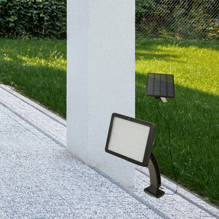 LAMP. LED EXT. SOLAR REFLECTORA NEGRO 1L 2W 3.2V 6000K