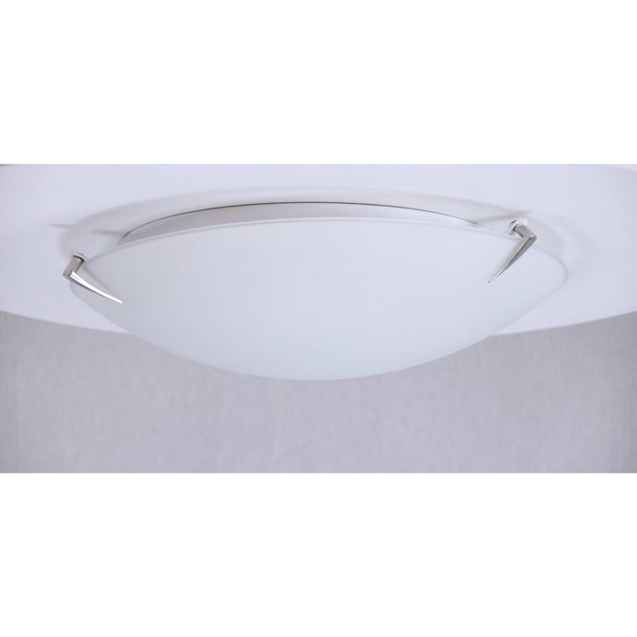LAMP. TECHO NÍQUEL SATINADO 1L E27 60W