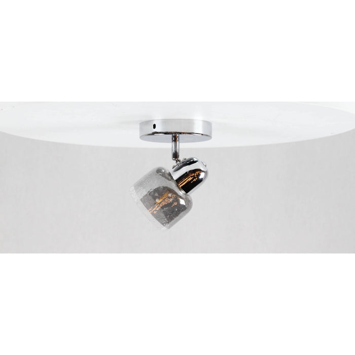LAMP. TECHO REFLECTORA CROMO 1L E27 40W