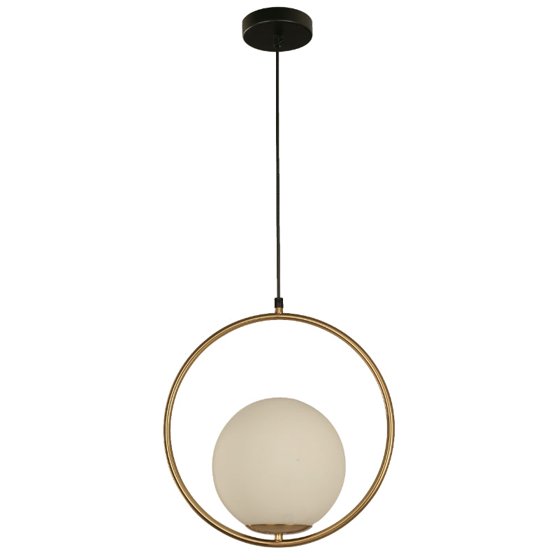 LAMP. COLGANTE NEGRO+BRONCE 1L E27 40W