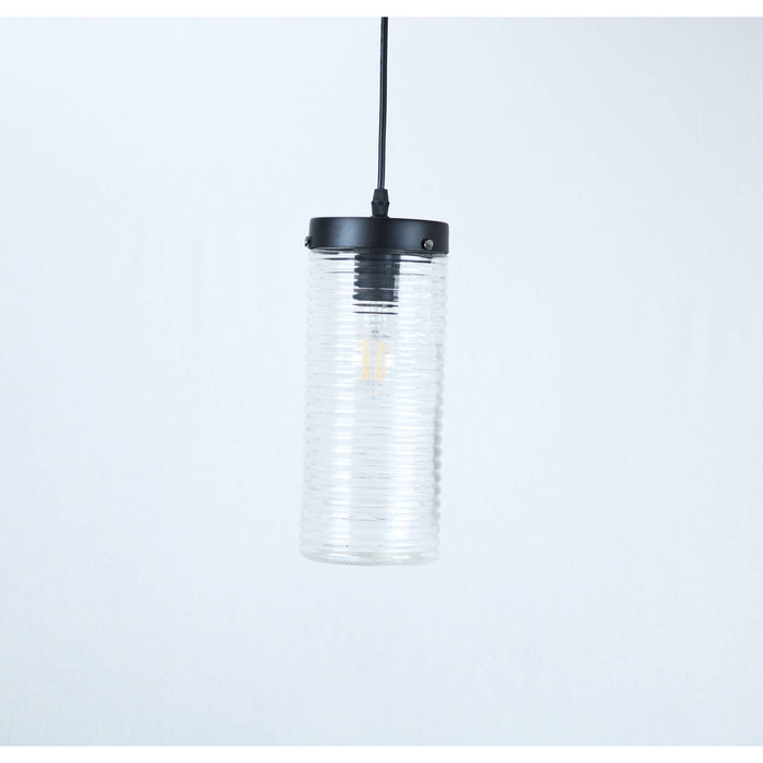 LAMP. COLGANTE NEGRO 1L E27 60W