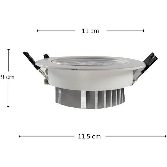 LAMP. LED TECHO BLANCO 1L 7W 85-265V 2700K