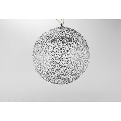 LAMP. COLGANTE PLATEADO 3L E27 60W