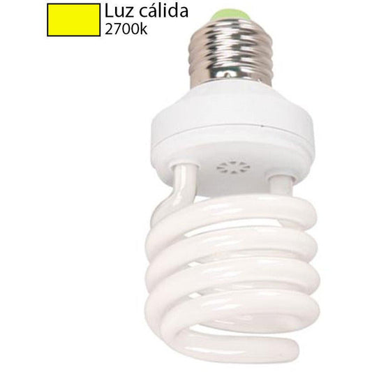 BOMBILLO CFL ESPIRAL E27 11W 2700K