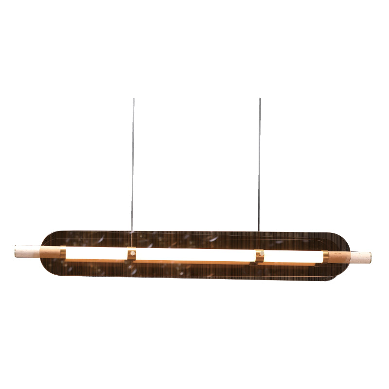 LAMP. LED COLGANTE DORADO 48W 100-240V 3000K