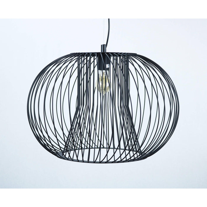 LAMP. COLGANTE NEGRO 1L E27 60W