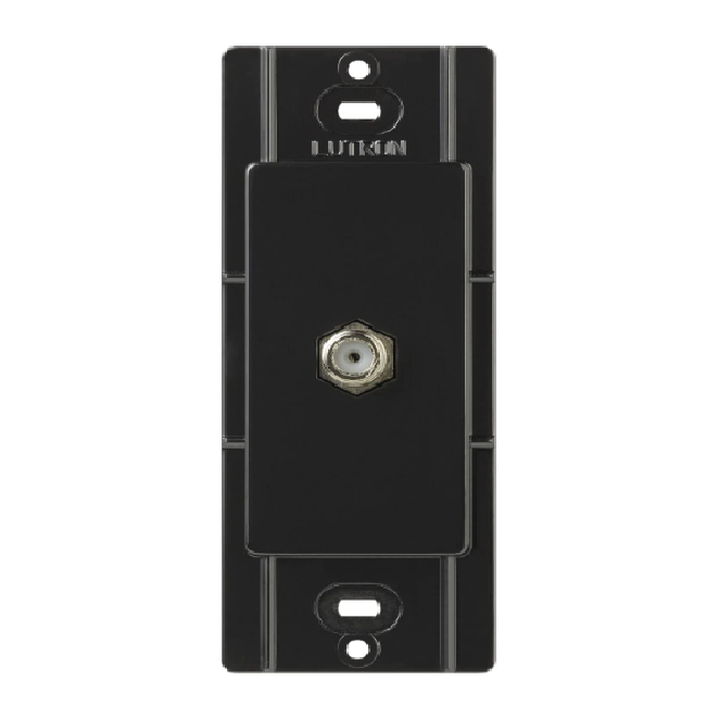 SALIDA DE CABLE PARA T.V. (NEGRO, 75 OHM)