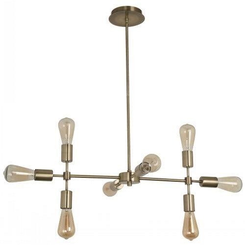 Lámpara Colgante Bronce Antiguo 8L E26 60W