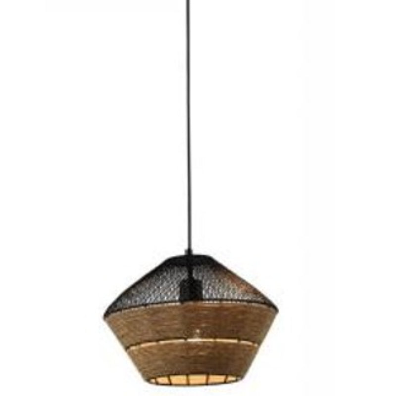 LAMP. COLGANTE NEGRO 1L E27 25W
