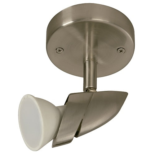LAMP. TECHO REFLECTORA NÍQUEL SATINADO 1L GU10 50W