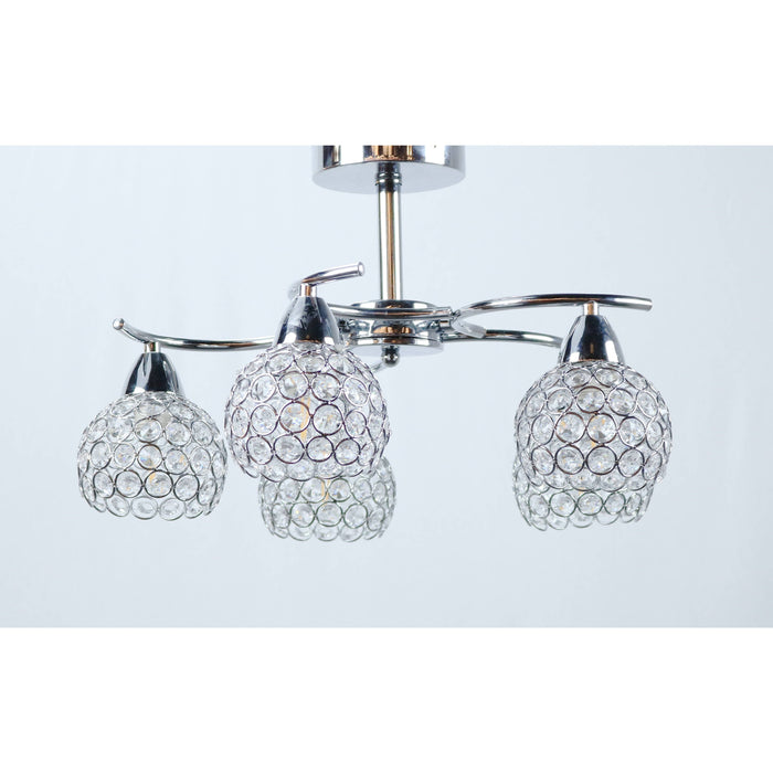 Lámpara Techo Cromo 5L E14 40W