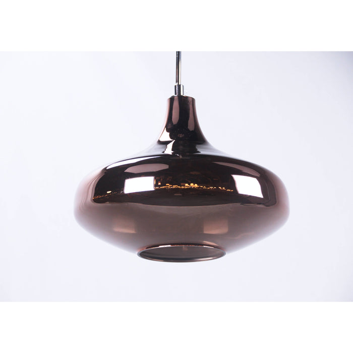 LAMP. COLGANTE CROMO 1L E14 40W