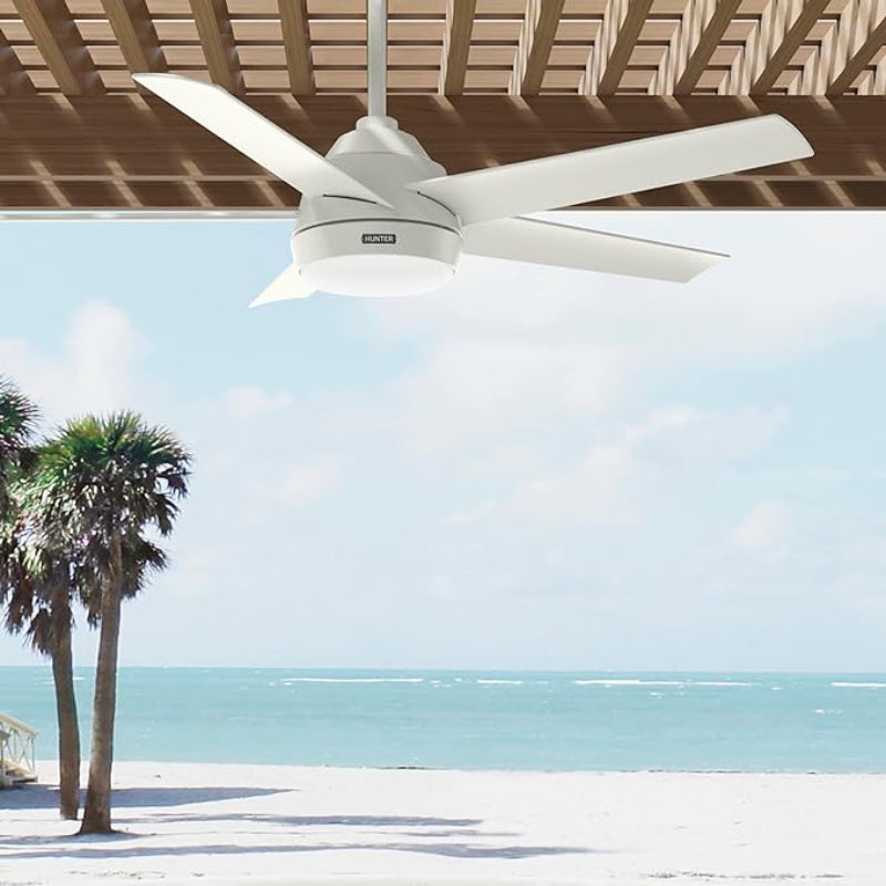 VENT. LED SKYFLOW 52" BLANCO 18W 120V 3000K WEATHEER MAX