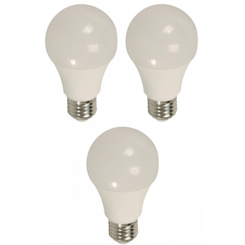BOMBILLO LED A60 E27 10W 120V 5000K 3 PIEZAS