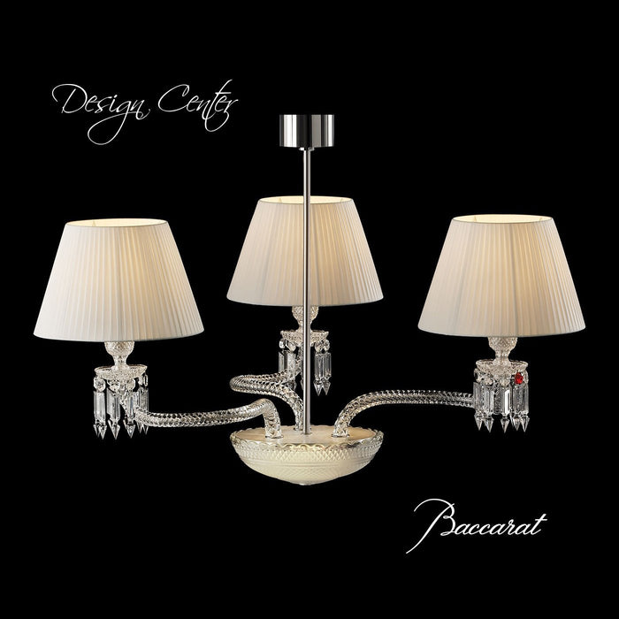 LÁMPARA CHANDELIER TURBILLON 3L BLANCA BACCARAT