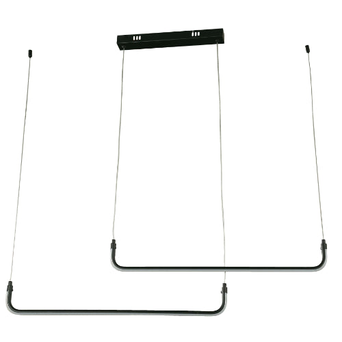 LAMP. LED TECHO NEGRO 1L 24W 100-240V 3000K