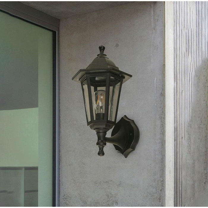 LAMP. EXT. PARED NEGRO 1L E27 40W (2 PIEZAS)