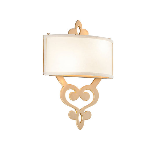 LAMP. PARED OLIVIA MEDIANO PLATEADO SATINADO 2L E12 40W