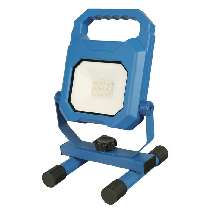 LAMP. LED EXT. REFLECTOR AZUL Y NEGRO 5W 3.7V 6500K RECARCABLE