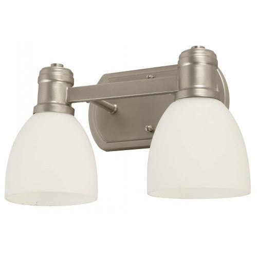 Lámpara Pared Níquel Mate 2L E27 40W