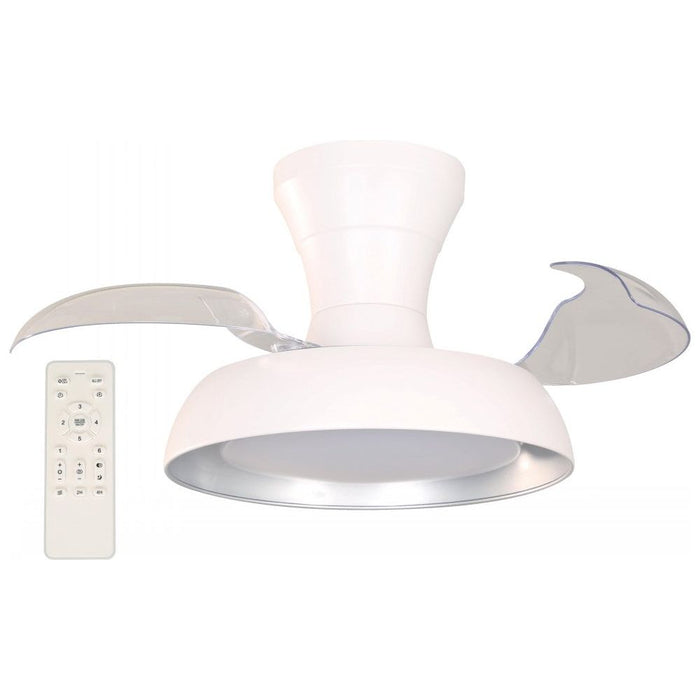 VENTILADOR LED TECHO BLANCO 22" DC 24W 3000/4000/6000K RETRACTIL C/R