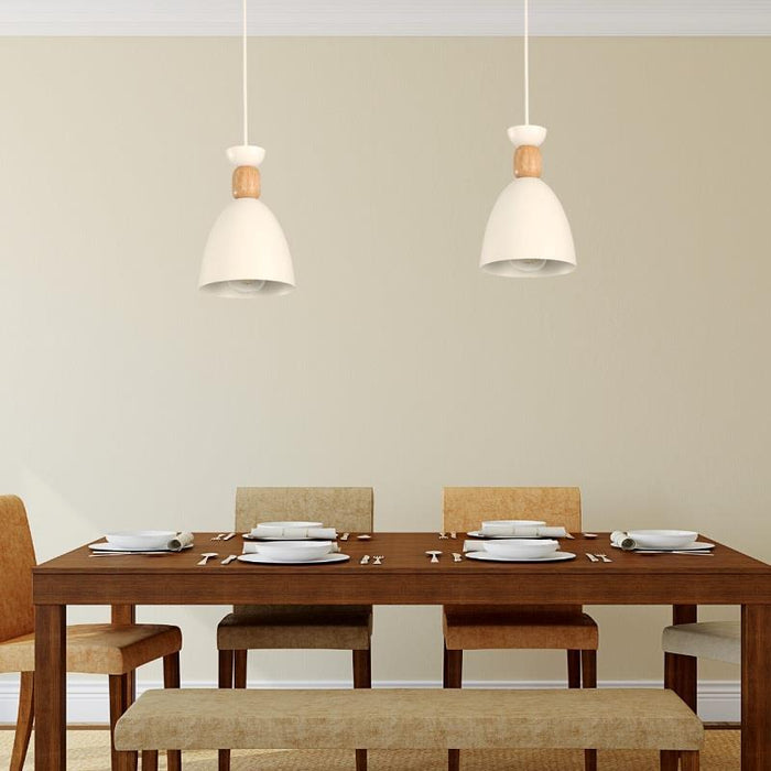 LAMP. COLGANTE BLANCO 1L E27 40W
