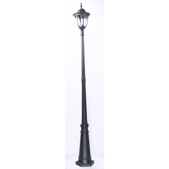 Lámpara Exterior  Poste Negro 1L E27 100W