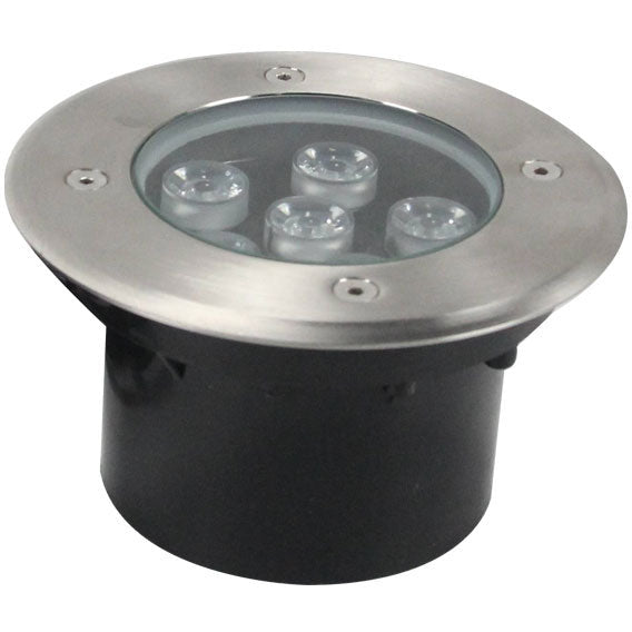 Lámpara Led Exterior  Piso Plateado 1L 6W 110-220V 3000K Sumergible
