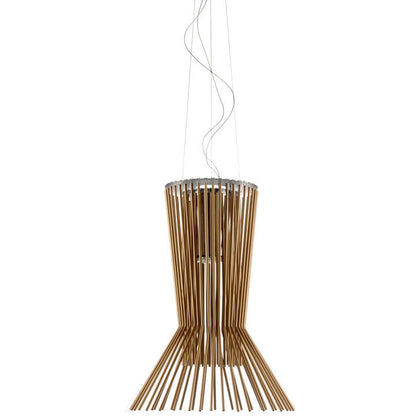 LAMP. COLGANTE ALLEGRO VIVACE MARRÓN 1L R7S 120W