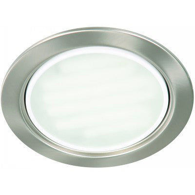 LAMP.TECHO 1LT*GX70*13W(I/B)ACAB.NIQUEL S./VIDRIO OPALIZADO