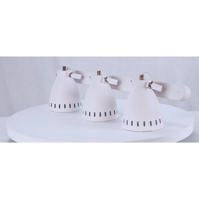 Lámpara Pared Reflectora Blanco 3L E27 60W