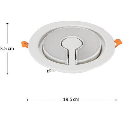 Lámpara Led Techo Blanco 1L 12W 100-277V 6000K