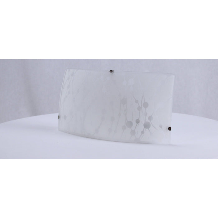 LAMP. PARED BLANCO Y NIQUEL SATINADO 1L E27 60W