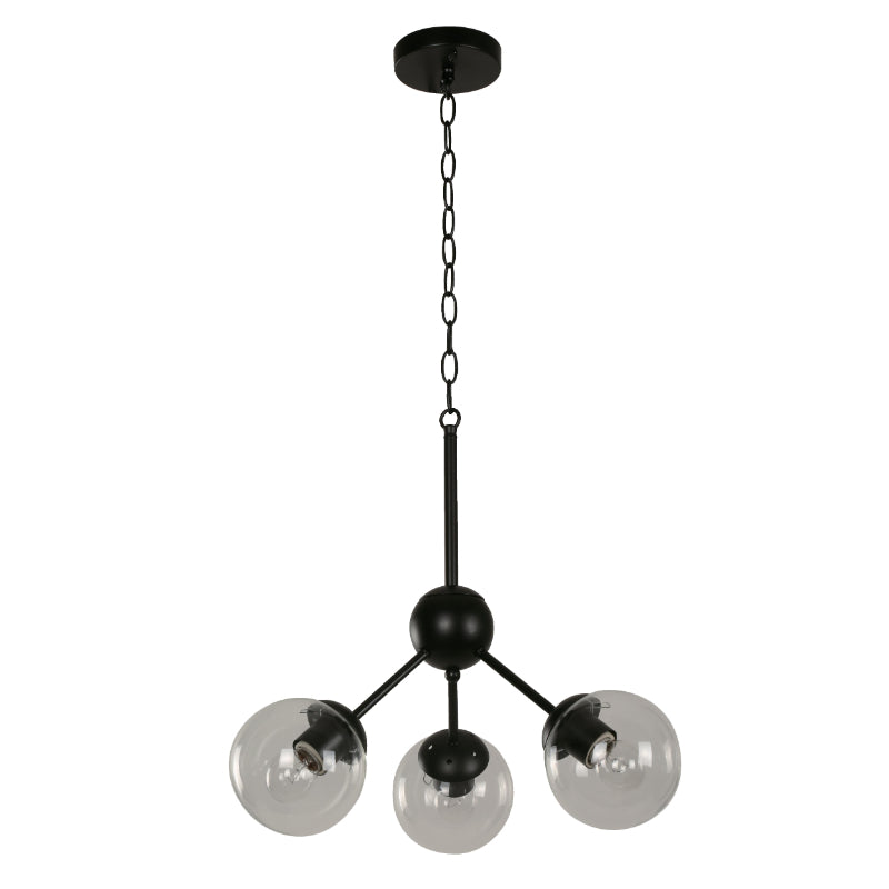 LAMP. COLGANTE NEGRO 3L E27 60W