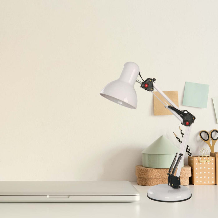 LAMP. ESCRITORIO BLANCO 1L E27 40W