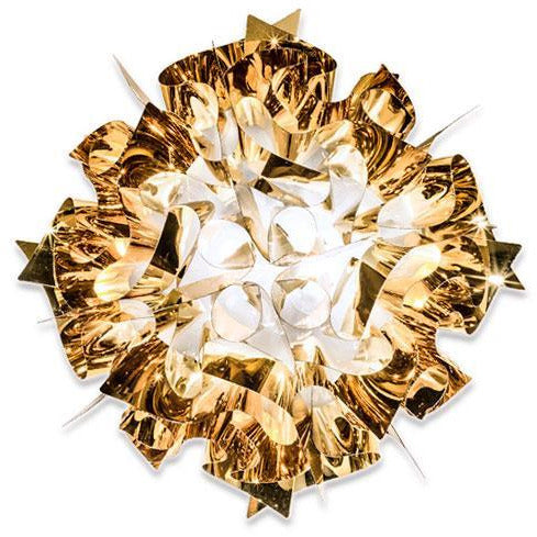 LAMP. TECHO Y PARED MEDIANO VELI DORADO 2L E27 12W DIM