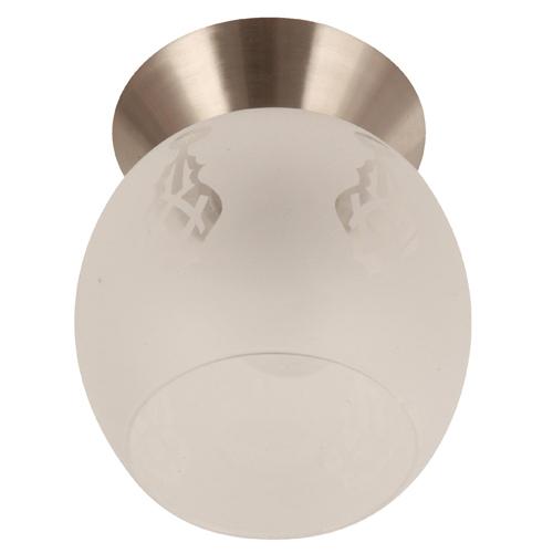 LAMP. TECHO NIQUEL SATINADO 1L E27 60W