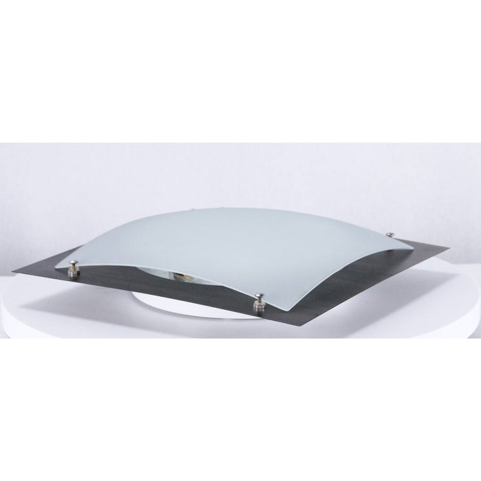 LAMP. TECHO NOGAL+CROMO 3L E27 60W