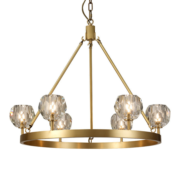 LAMP. TECHO BRONCE 6L G9 40W