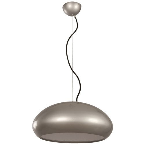 LAMP. COLGANTE PLATEADO 3L E27 60W