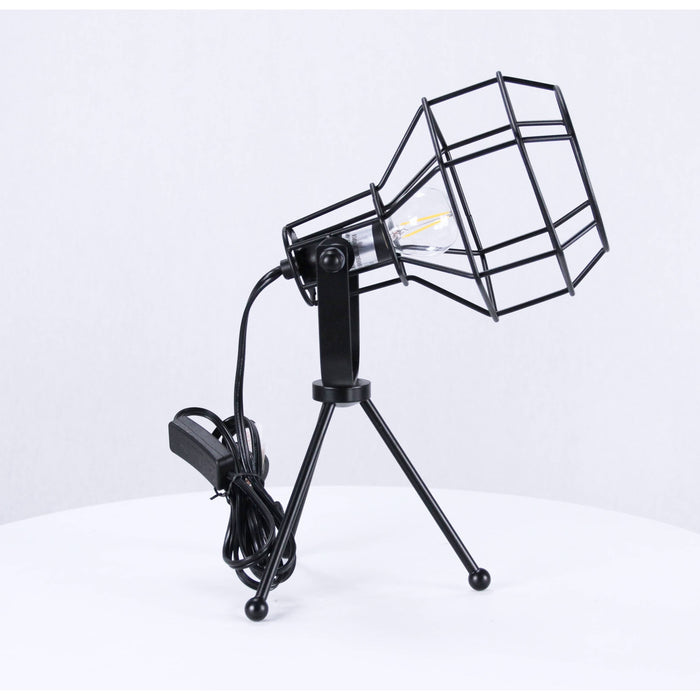 LAMP. MESA NEGRO 1L E14 25W N/B