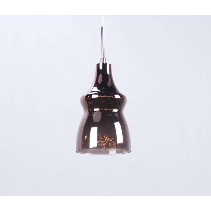 LAMP. COLGANTE CROMO 1L E14 40W