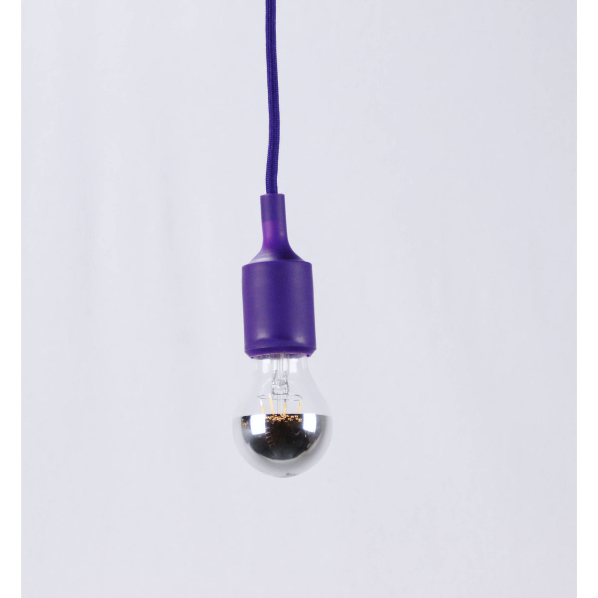 LAMP. COLGANTE MORADO 1L E27 60W