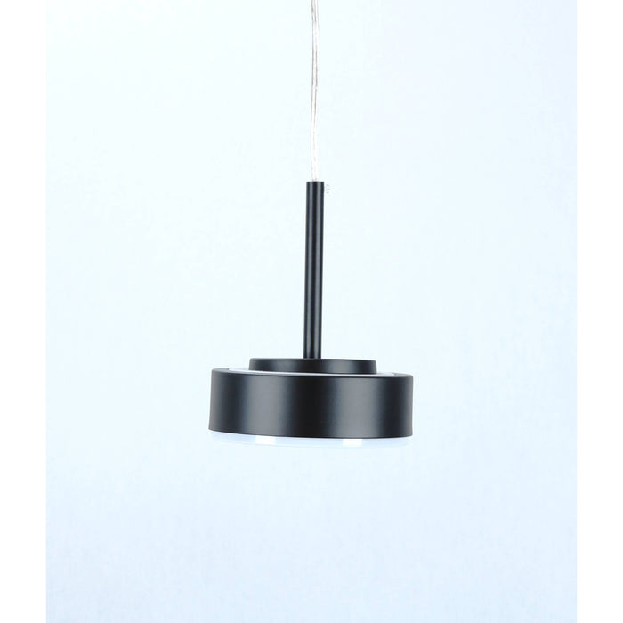 LAMP. LED COLGANTE NEGRO 6W 100-240V 3000K