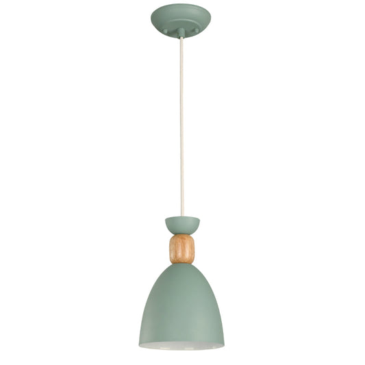 LÁMP. COLGANTE VERDE 1L E27 40W