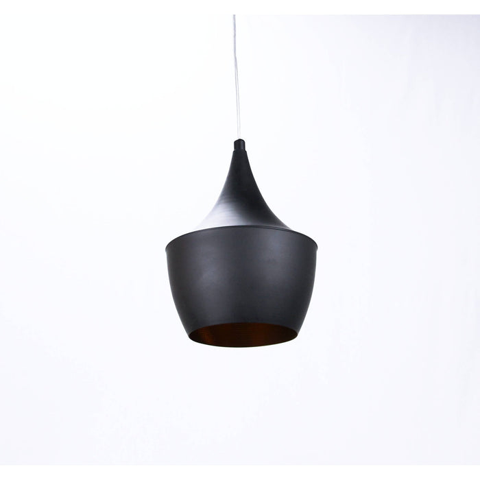 LAMP. COLGANTE NEGRO 1L E27 60W