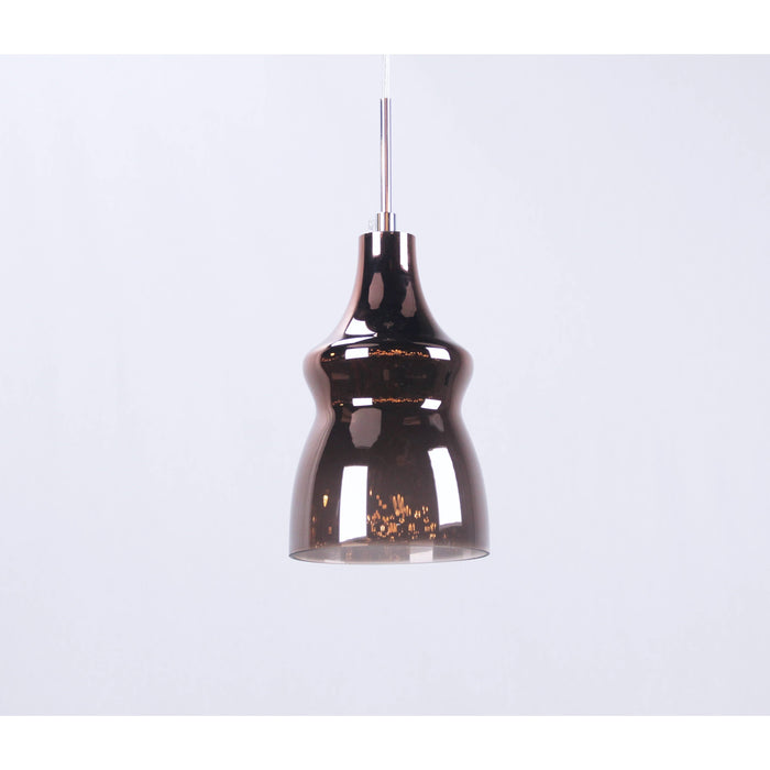 LAMP. COLGANTE CROMO 1L E14 40W