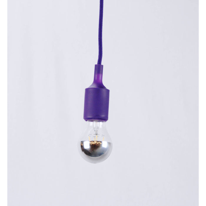 LAMP. COLGANTE MORADO 1L E27 60W