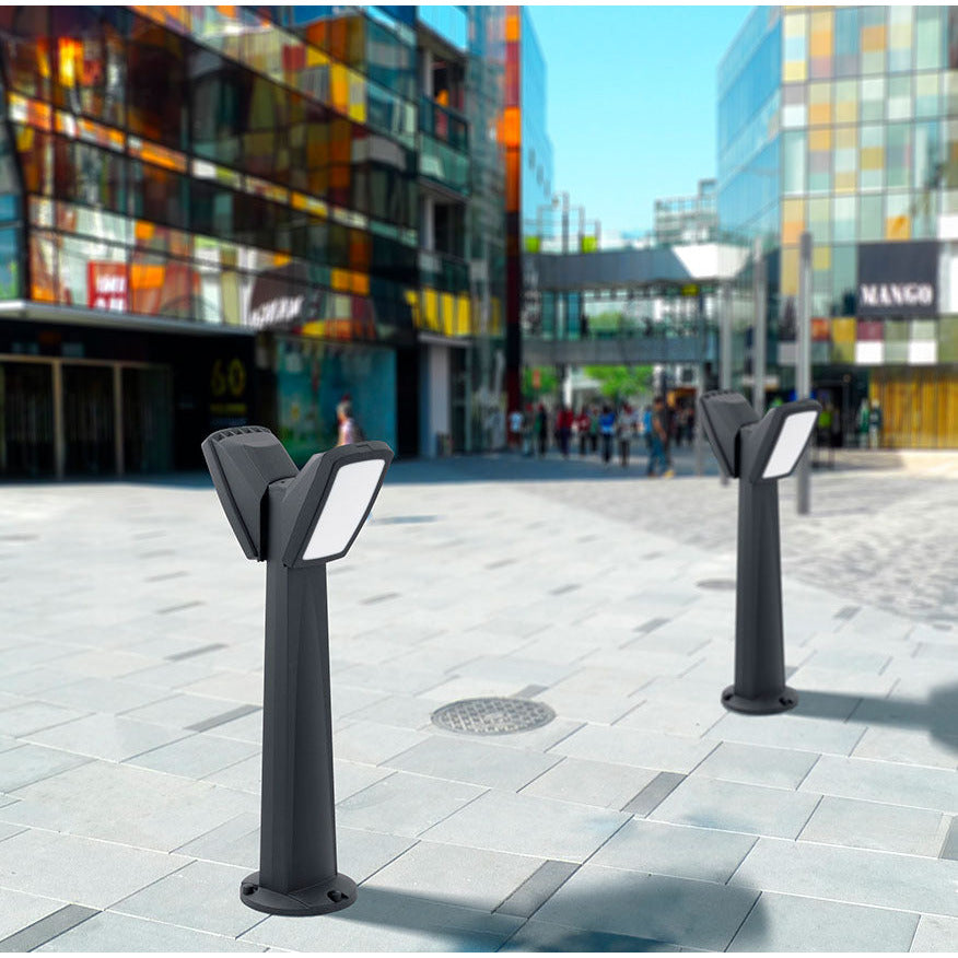 LAMP. EXT. POSTE PINELA NEGRO 2L GX53 20W